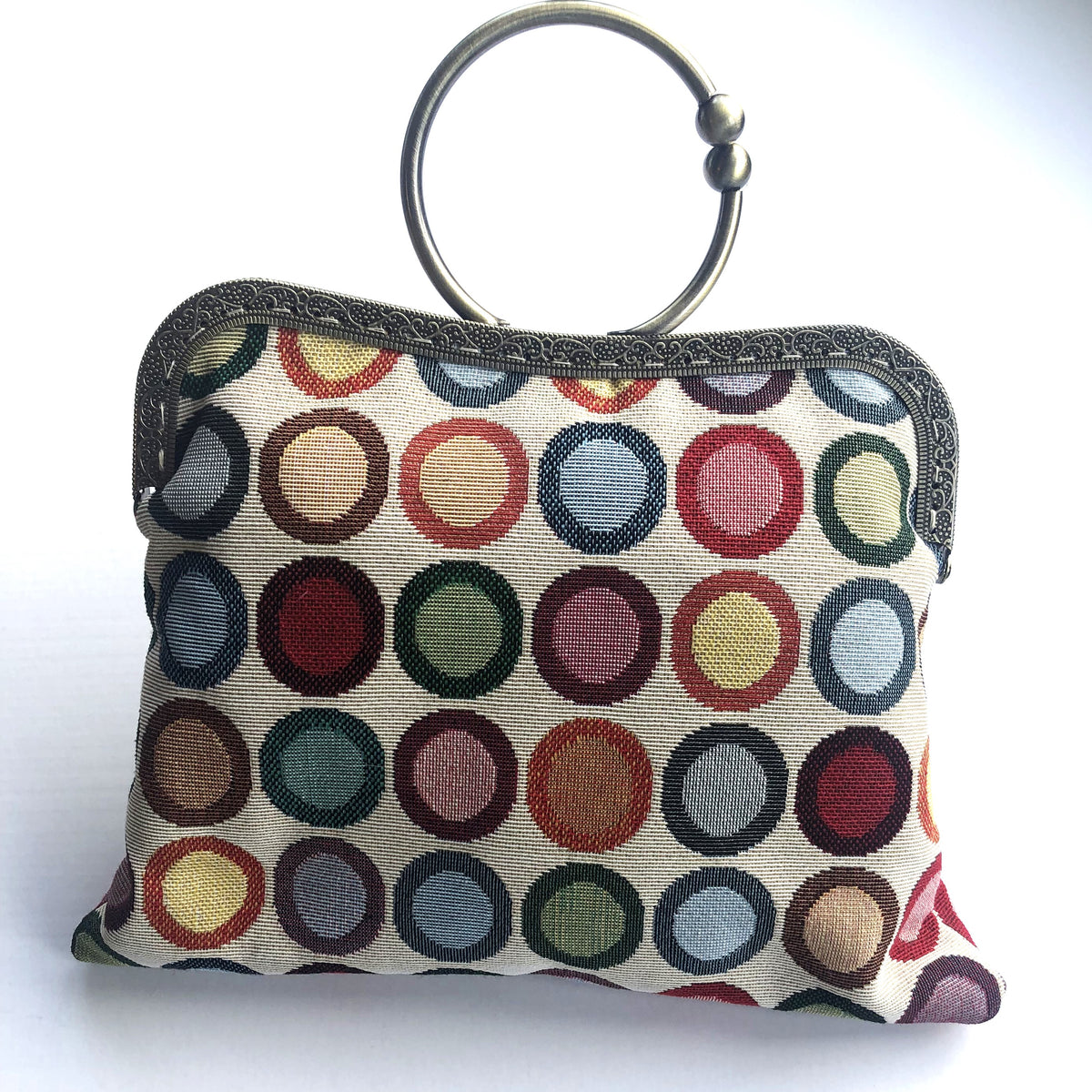 Tapestry Circles Handbag