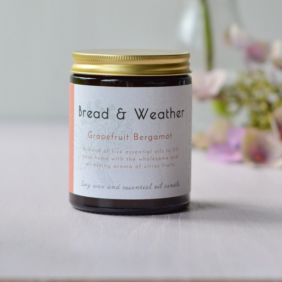 Grapefruit  Bergamot Essential Oil Candle