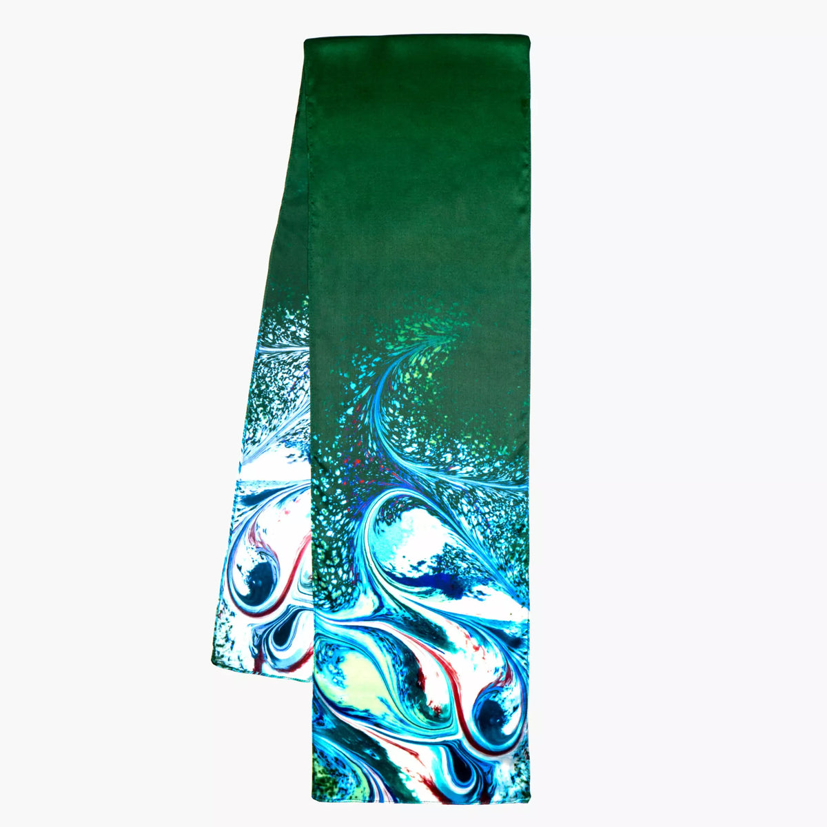 Silk Neck Scarf -Celtic Green