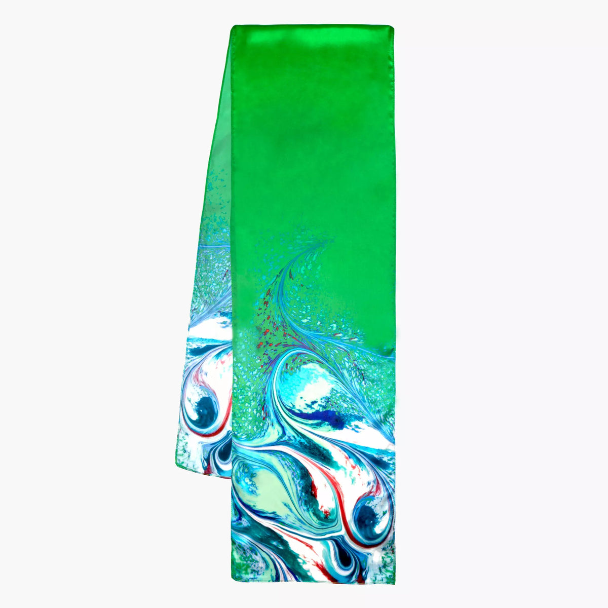 Silk Neck Scarf -Irish Green