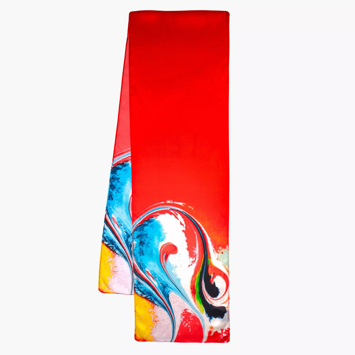 Silk Neck Scarf - Red