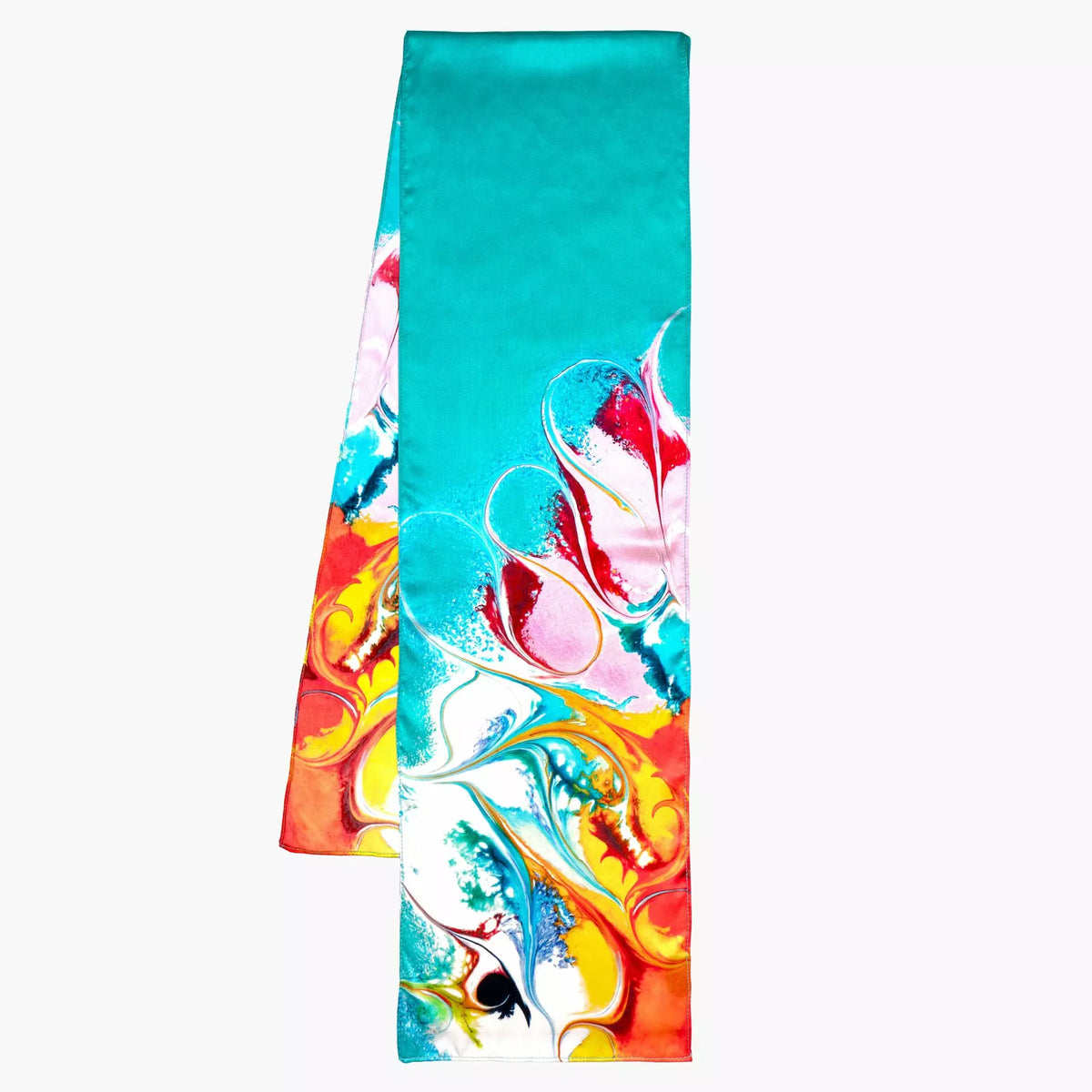 Silk Neck Scarf - Teal