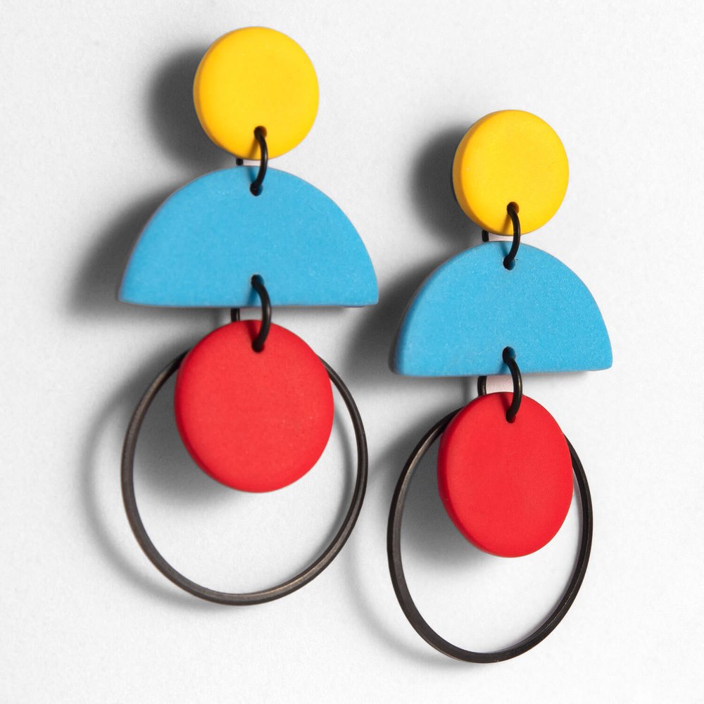 Cascade- Primary Drop Earrings