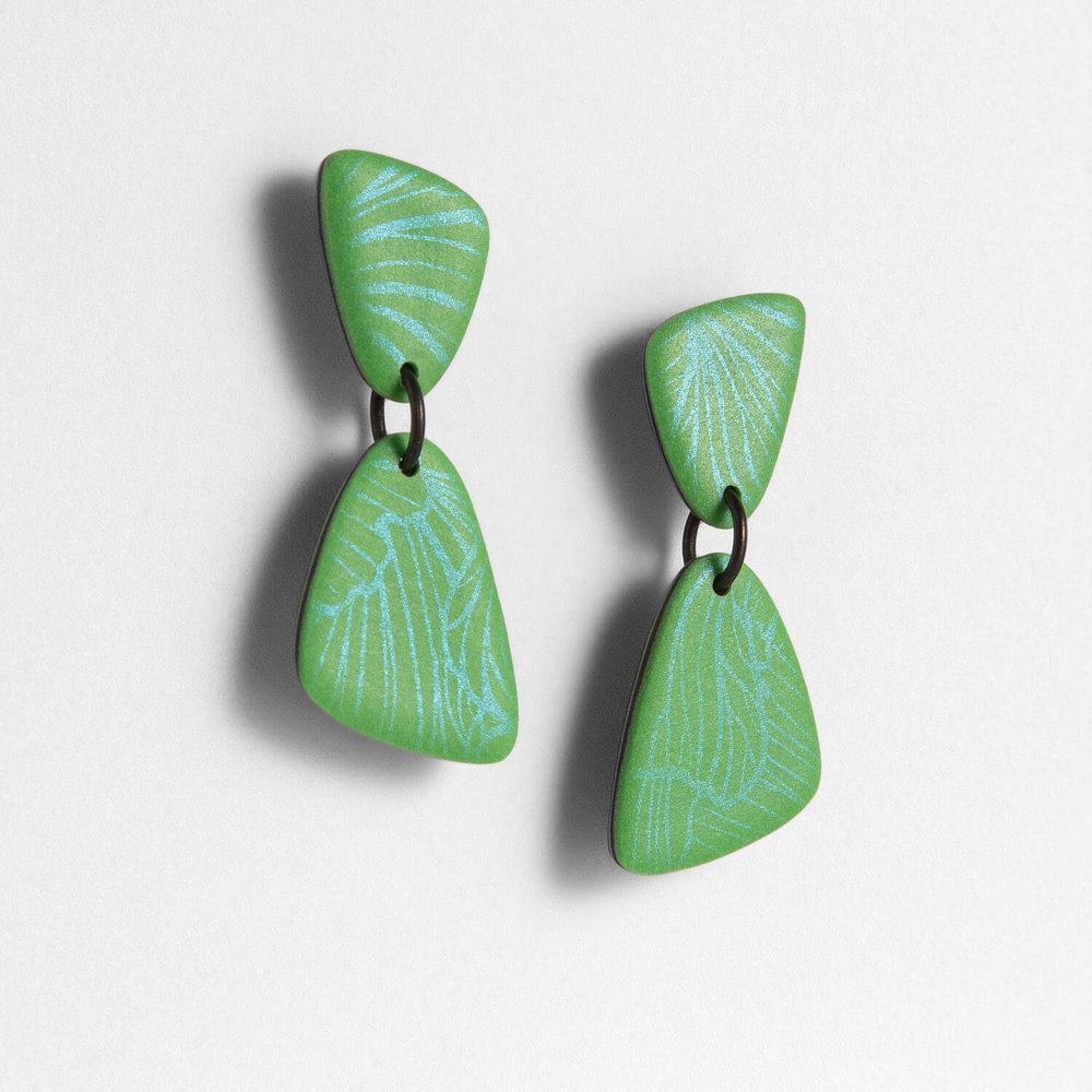 Askell - Emerald Drop Earrings