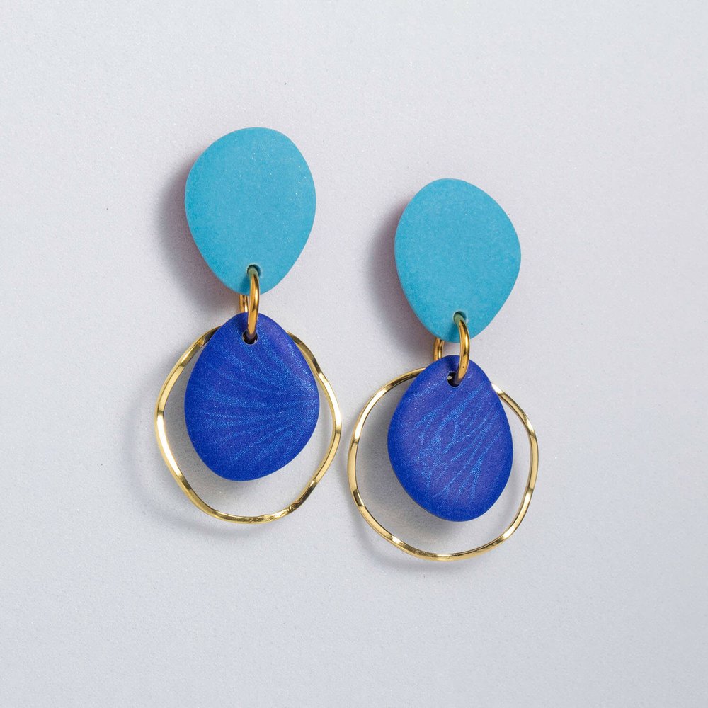 Contra - Blue Drop Earrings