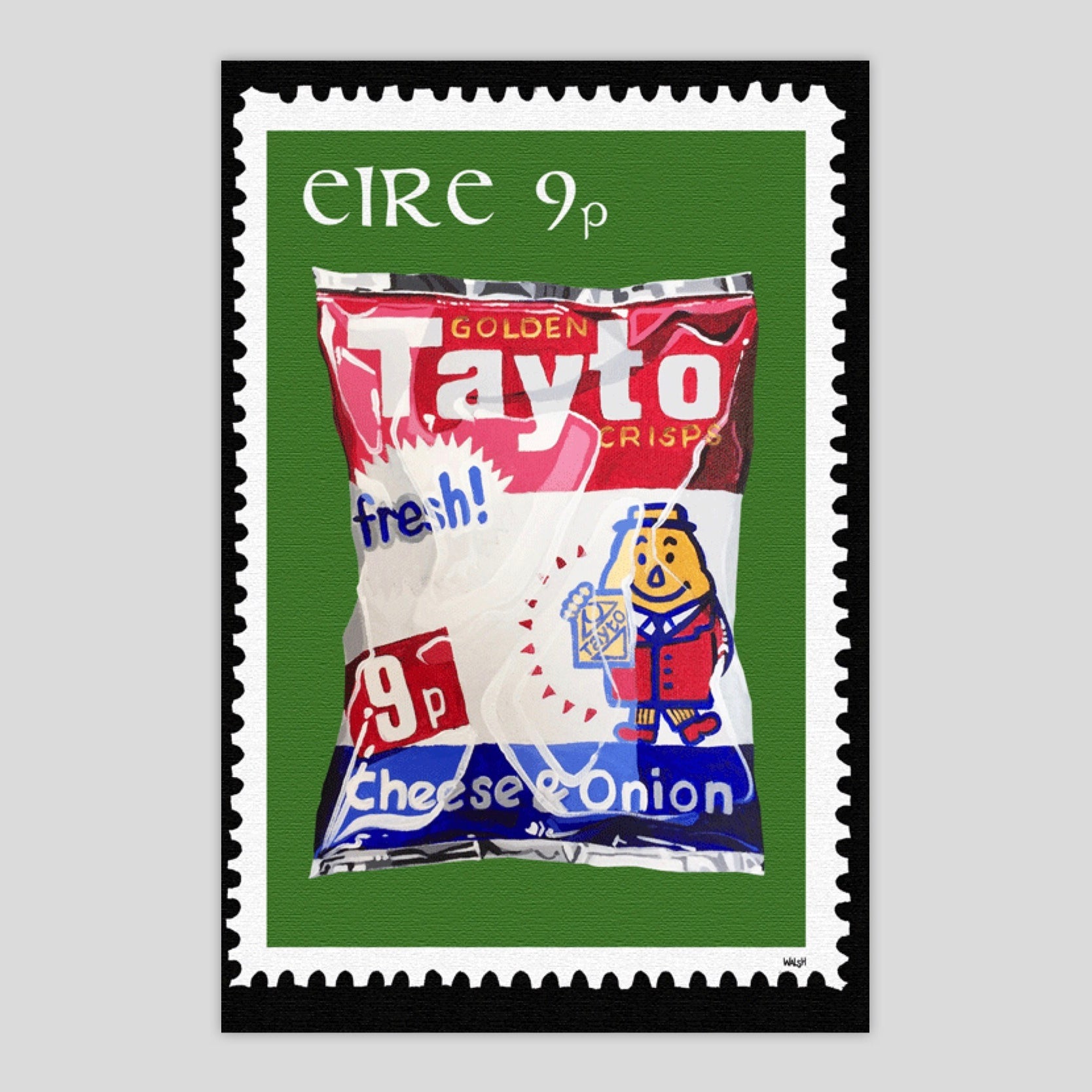 9p Tayto Stamp