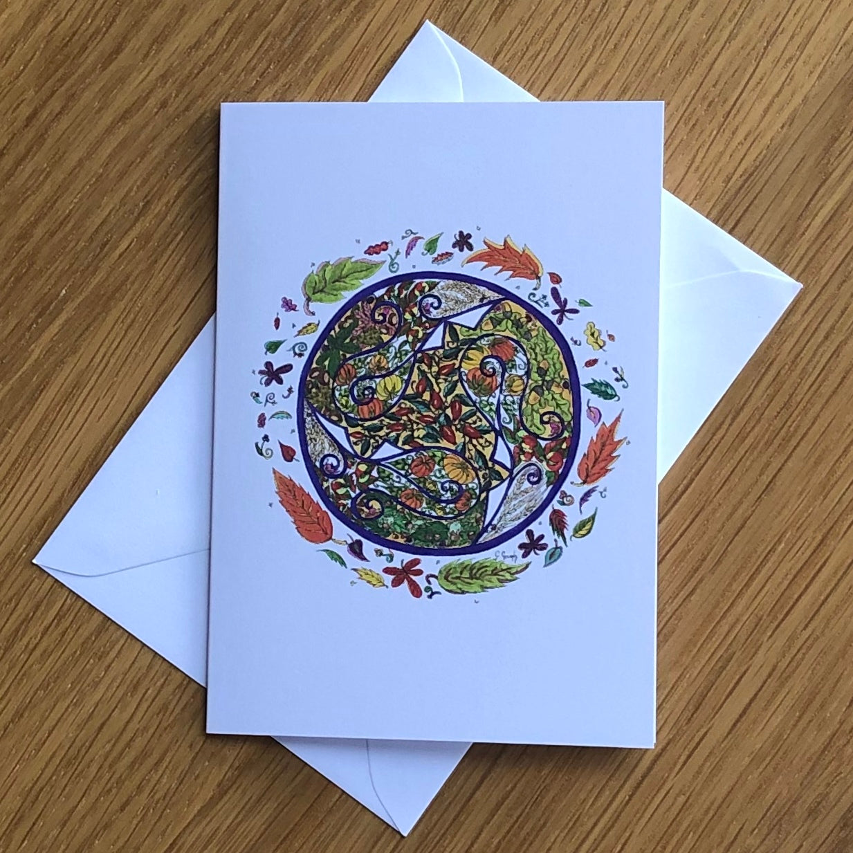 Celtic Autumn Greetings Card