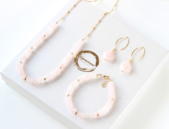 Rose Quartz Gold Filled Necklace