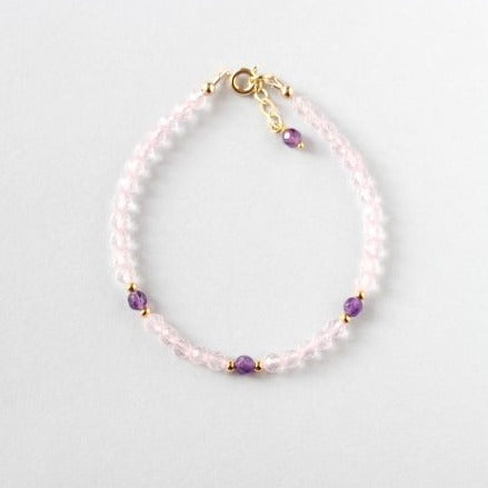 Rose Quartz &amp; Amethyst Bracelet